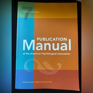 Brand new 7th edition publication manual of the American psychological associati